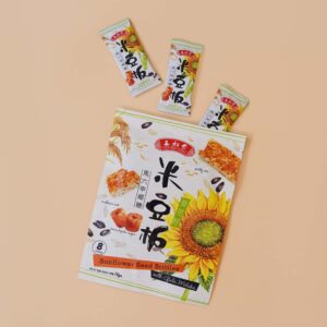 SUNFLOWER SEED BRITTLES WITH GULA MELAKA 馬六甲椰糖葵花籽米豆板